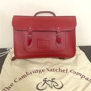 The Cambridge Satchel Company 15 inch red backpack